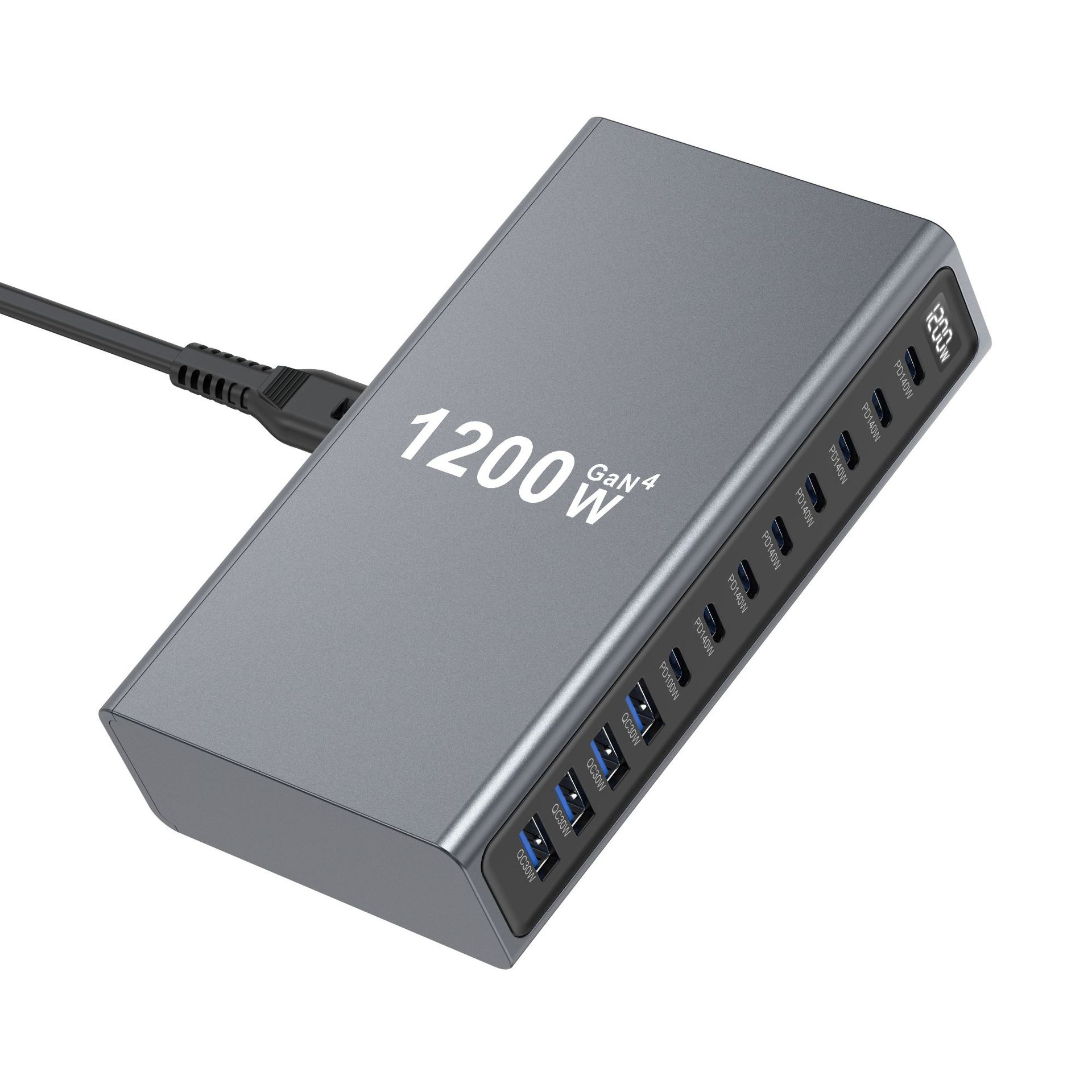 1200W GaN 12 Portlu Masaüstü H - Multi Port Usb Hub incelemesi ve fiyatı