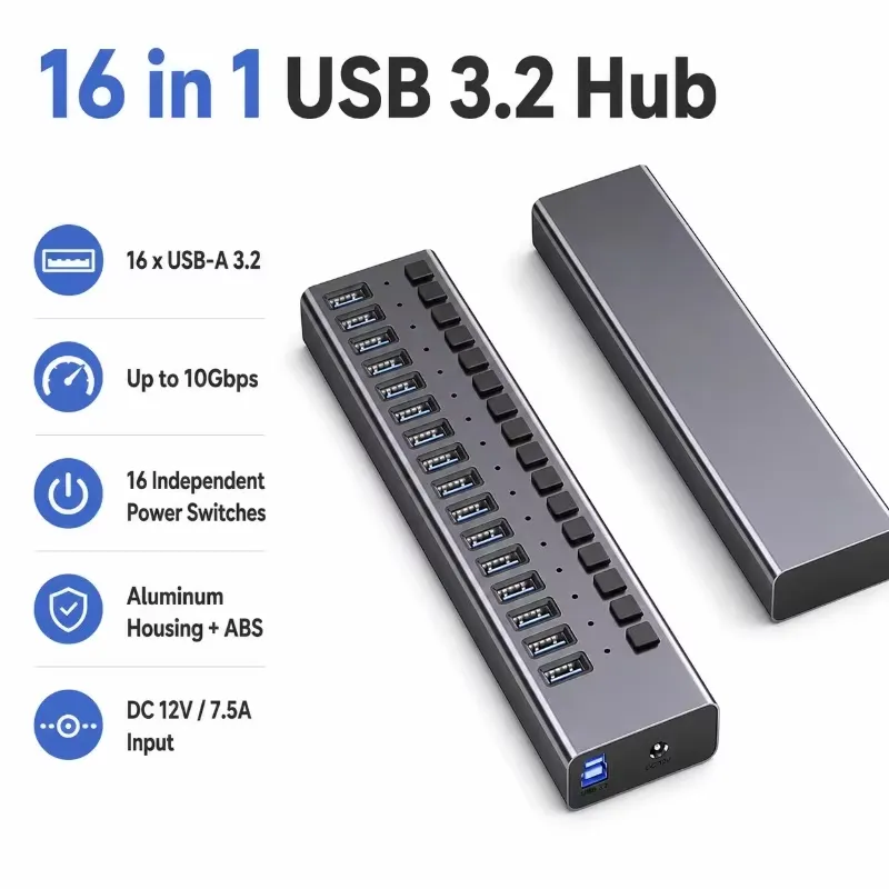 AP01 16 Bağlantı Noktalı Güçle - Multi Port Usb Hub incelemesi ve fiyatı